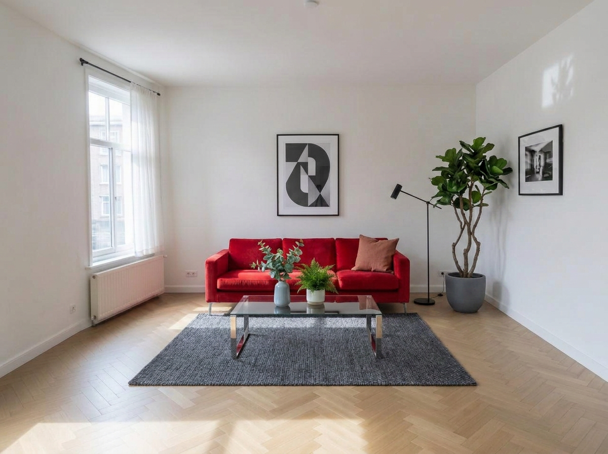 Living room · Restyled after enhancement